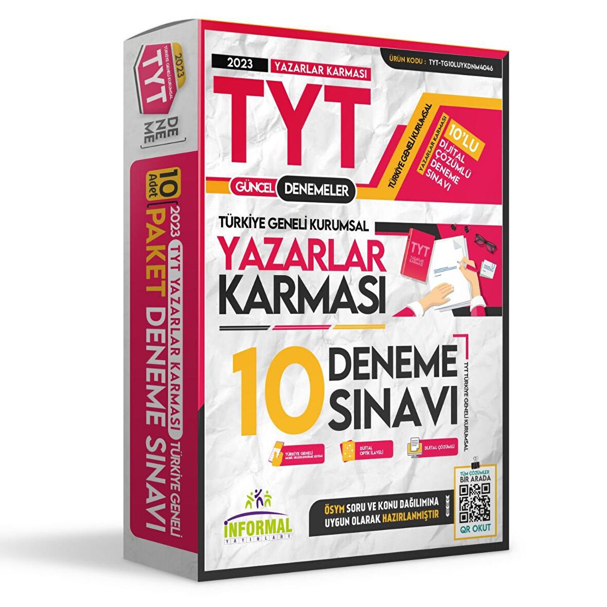 2023 TYT Yeni Sistem Yazarlar Karması Türkiye Geneli KURUMSAL 10lu Dijital Çözümlü Deneme Paketi